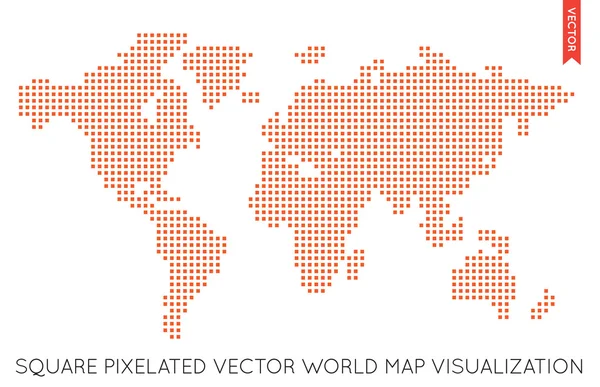 Mapa do mundo — Vetor de Stock