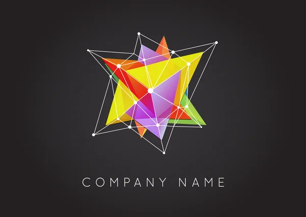 Kształty geometryczne, wektor Logo — Wektor stockowy