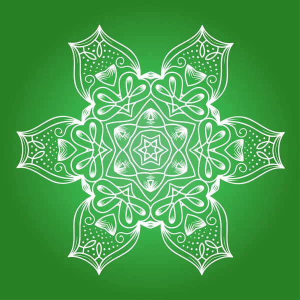 Meditação Fractal Étnica Mandala —  Vetores de Stock