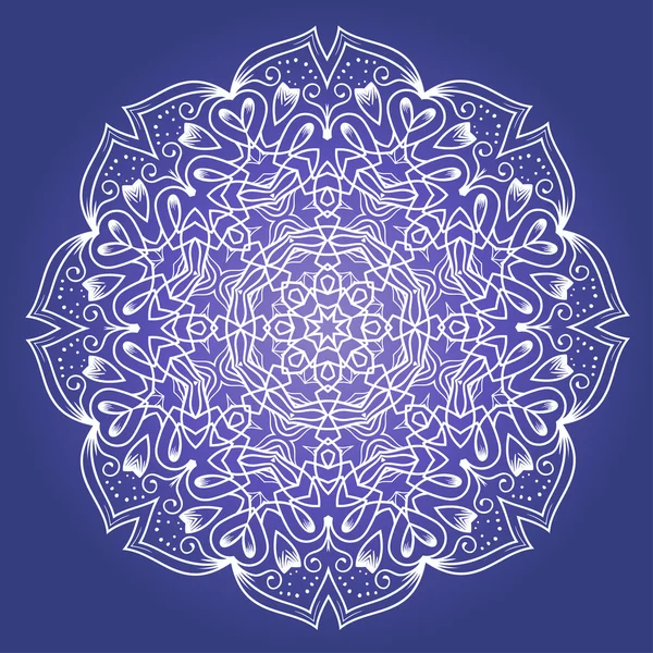 Etnik fraktal meditasyon Mandala — Stok Vektör
