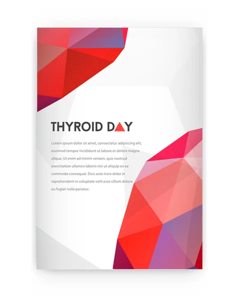 Día de la Solidaridad con la Tiroides. Ilustración vectorial . — Vector de stock