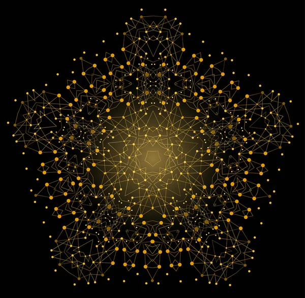 Πολύχρωμο φωτεινό σχήμα διάνυσμα, μοριακή δομή — Διανυσματικό Αρχείο