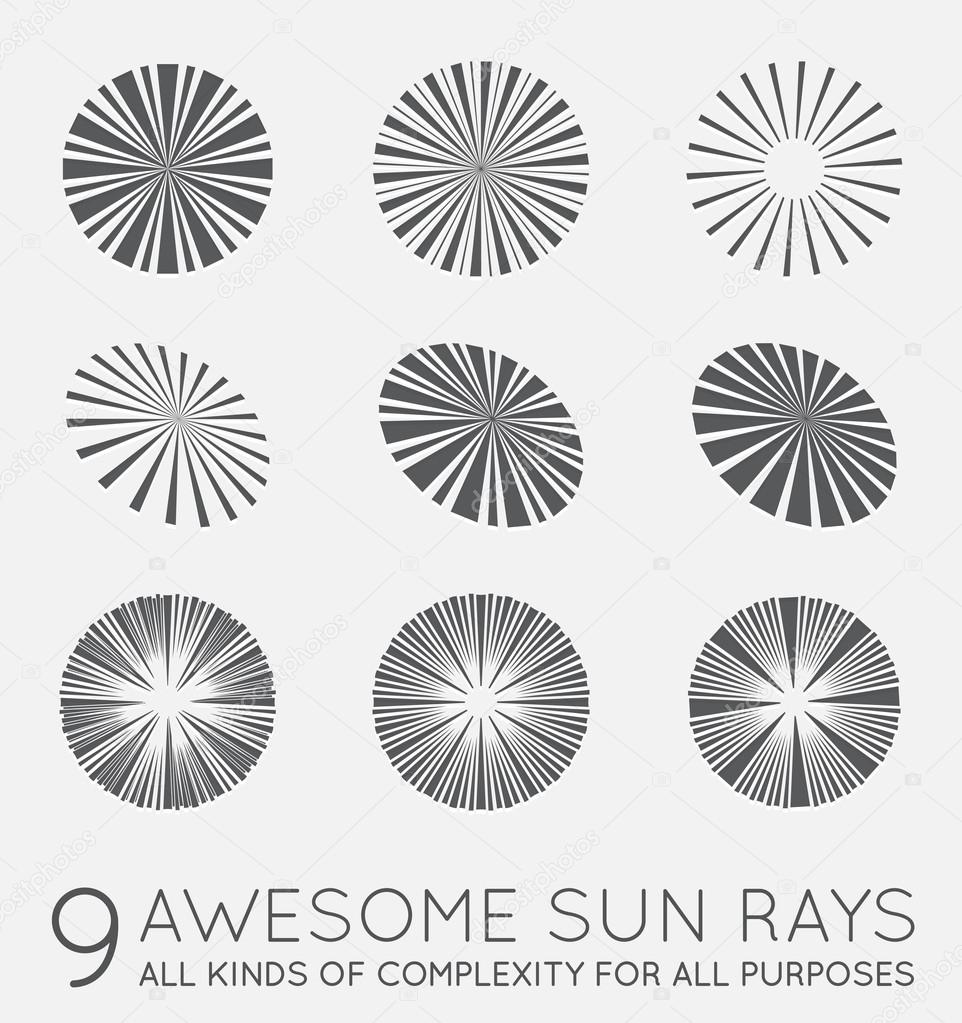 Sunburst Vector Rays of Sun