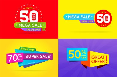 Satılık işareti afiş kümesi