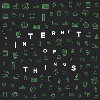  Internet of Things zemin simgeleri ile