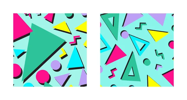 Set van Retro abstracte patronen — Stockvector