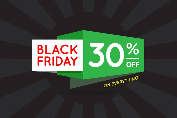 Black Friday sprzedaży transparent znak — Wektor stockowy