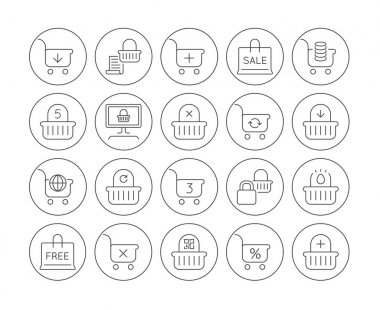 En az alışveriş simgeler kümesi