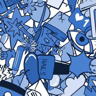 Grafiti desen doodle simgeler ile