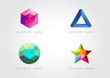 Trendy Triangulated logosu öğeleri