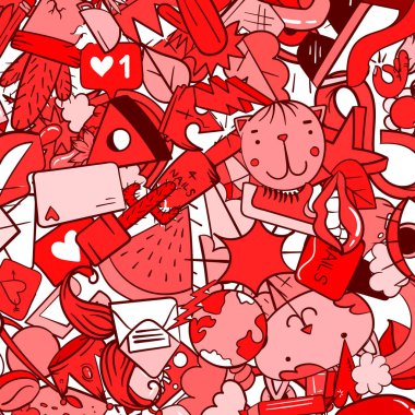 Grafiti desen doodle simgeler ile