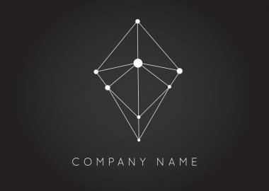 Poligonal renkli Logo