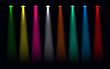 Set of Light Effect Spotlight clipart