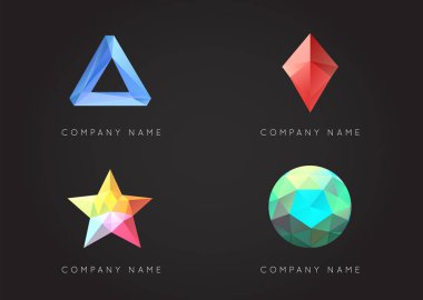 Trendy Triangulated logosu öğeleri