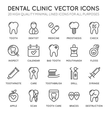 En az diş hekimi simgeler kümesi