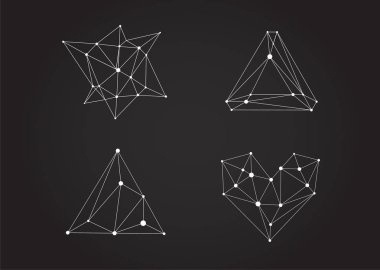 Noktalı çizgili nesneleri kümesi.