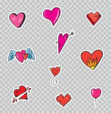 Yama rozetleri yürekleri