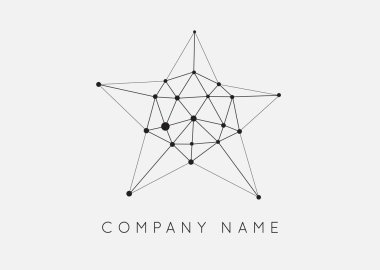 Poligonal renkli Logo