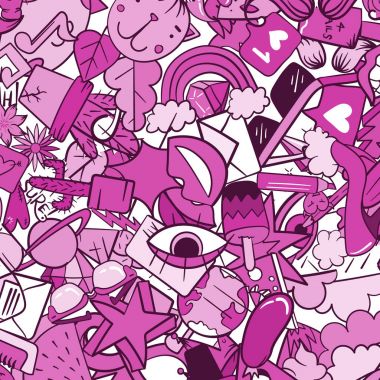 Grafiti desen doodle simgeler ile