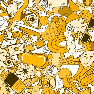 Grafiti desen doodle simgeler ile