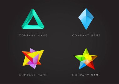 Trendy Triangulated logosu öğeleri