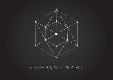 Poligonal renkli Logo