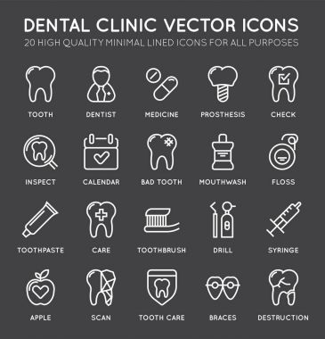 En az diş hekimi simgeler kümesi