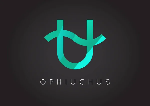 Ícone de constelação de Ophiuchus — Vetor de Stock
