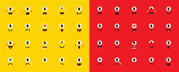 Conjunto de Emoticones para Dispositivos — Archivo Imágenes Vectoriales