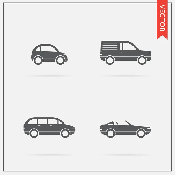 Set of Car Icons — Stock Vector