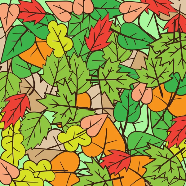 Verano y otoño Otoño — Vector de stock