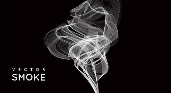 abstract transparent smoke