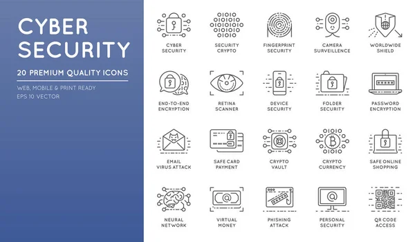 Siber Güvenlik Icons Set