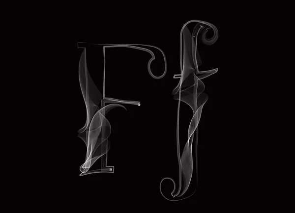 Haze γραμματοσειρά τύπου γράμματα Ff — Διανυσματικό Αρχείο