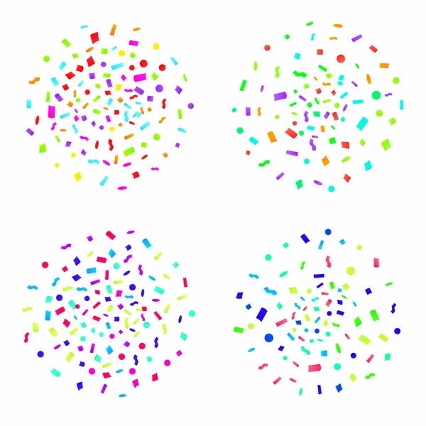 Konfeti renkli patlama