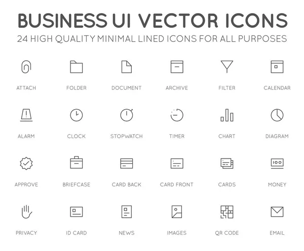 Set di icone di interfaccia utente — Vettoriale Stock