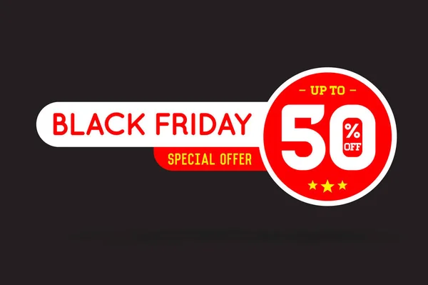 Black Friday sprzedaży transparent znak — Wektor stockowy