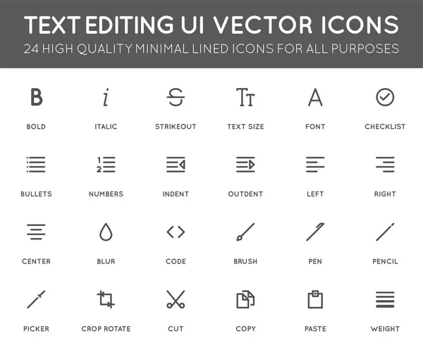 Icon-Set für Benutzeroberfläche — Stockvektor