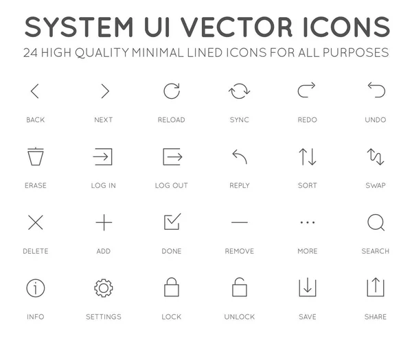 User Interface icon set — Stock Vector