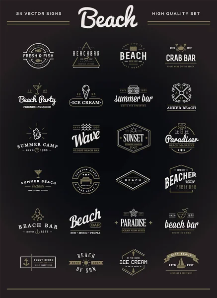 Elementos do Beach Bar — Vetor de Stock