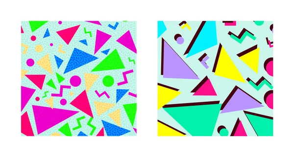 Set van Retro abstracte patronen — Stockvector