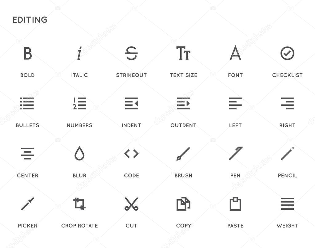 System User Interface Icon Set