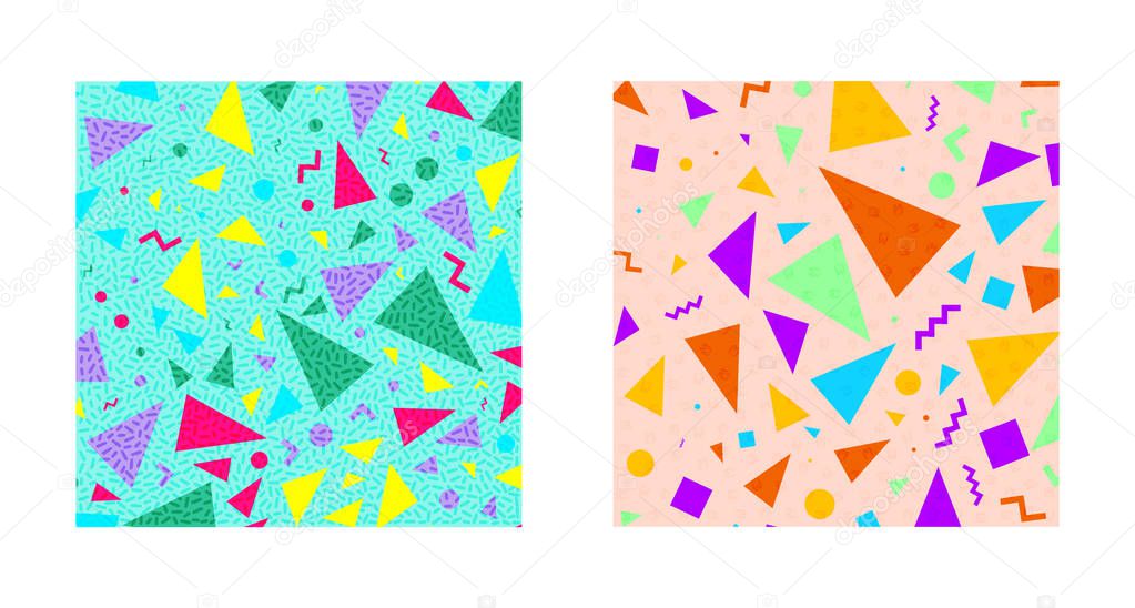 Set of Retro abstract patterns