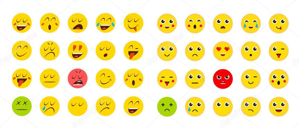 Set of Emoticons for Devices