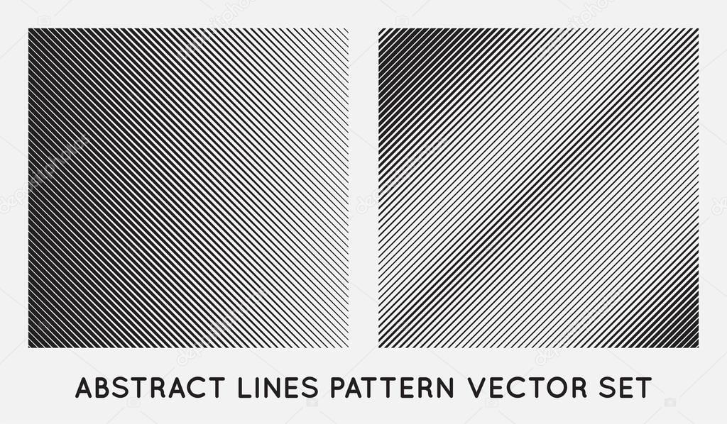 Set of Zigzag Lines Pattern