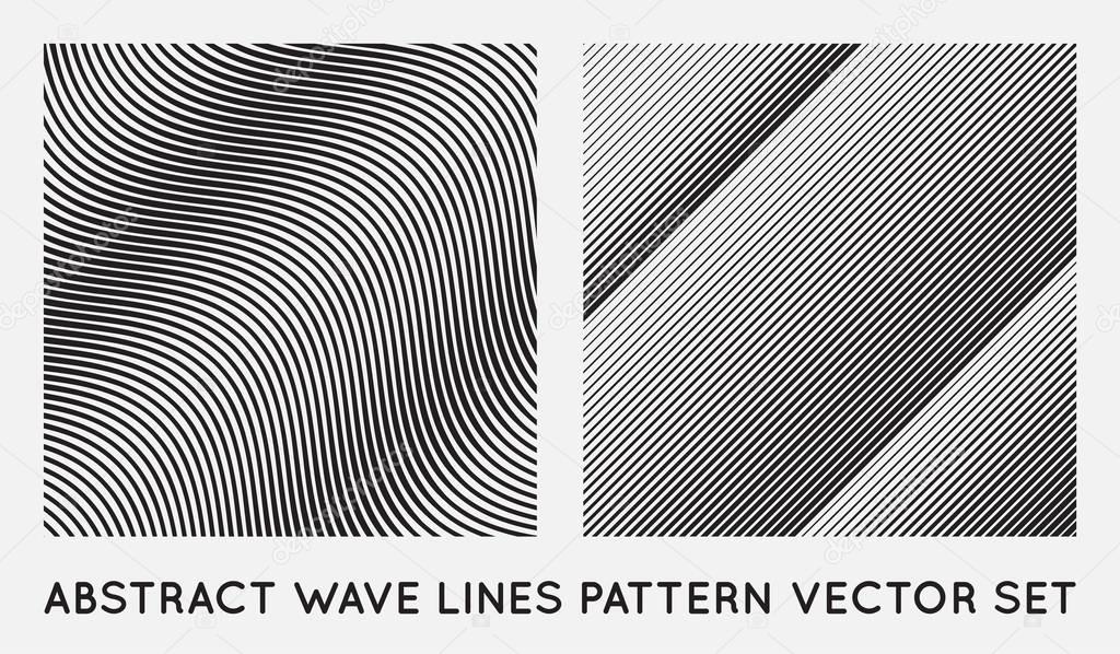Set of Zigzag Lines Pattern