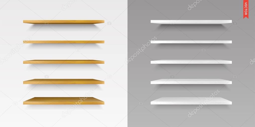 Set of Wood Shelves