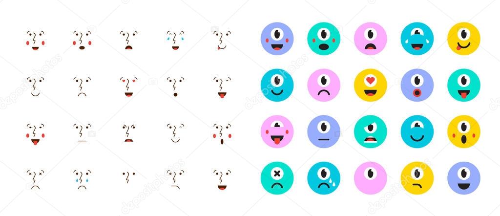 Set of Emoticons for Devices