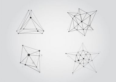 Noktalı çizgili nesneleri kümesi.