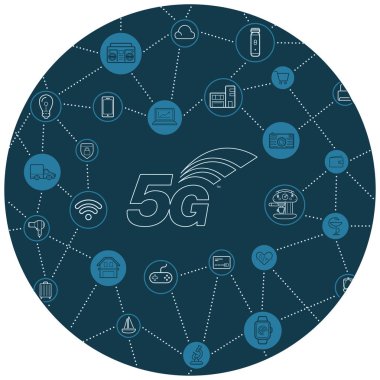 5g çok Internet şeyler akıllı ev